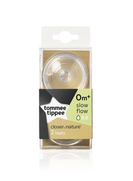 Tommee Tippee - Easivent Teat 2 Pack - Slow Flow